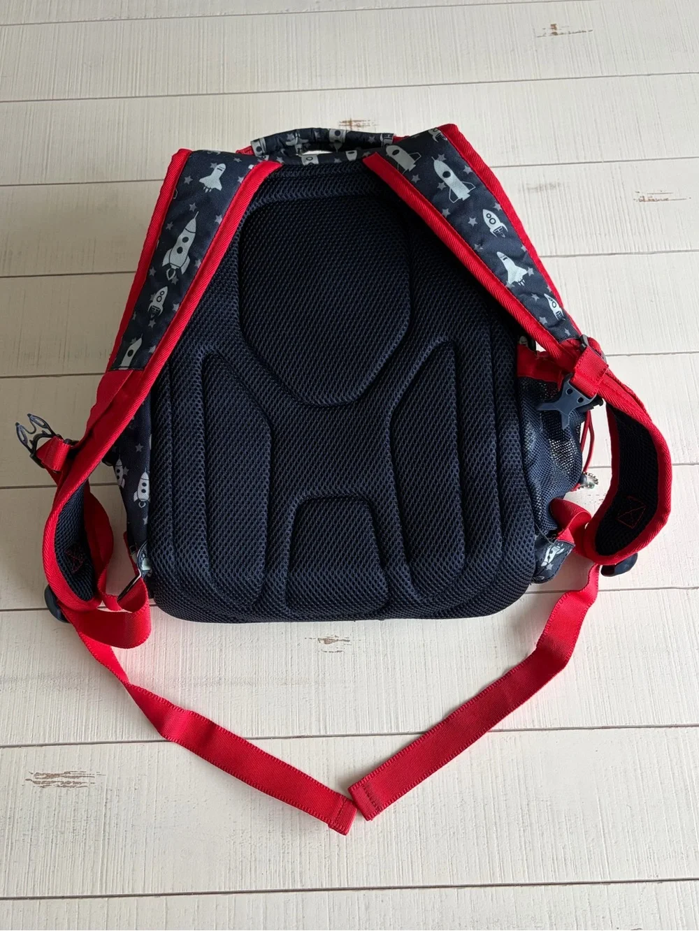 Bentgo 2-in-1 Kids Navy Rocket Print Backpack with Built-in Lunch Bag